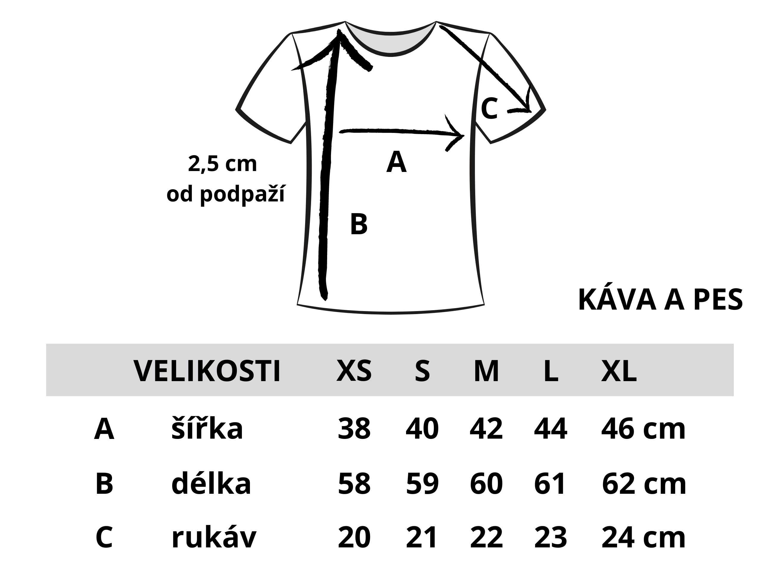 tričko Káva a pes